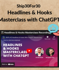 Ship30For30 β Headlines & Hooks Masterclass with ChatGPT