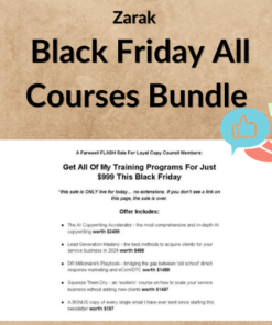 Zarak – Black Friday All Courses Bundle