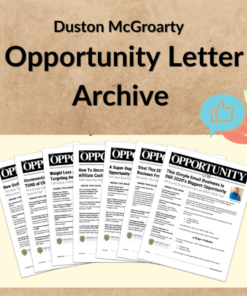 Duston McGroarty – Opportunity Letter Archive