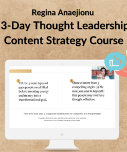 Regina Anaejionu – 3-Day Thought Leadership Content Strategy Course