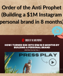 Order of the Anti Prophet (Building a $1M Instagram personal brand in 8 months)