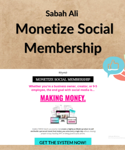 Sabah Ali – Monetize Social Membership