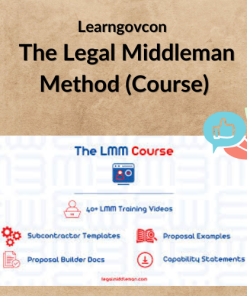 Learngovcon – The Legal Middleman Method (Course)