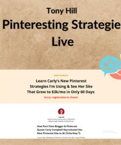 Tony Hill - Pinteresting Strategies Live