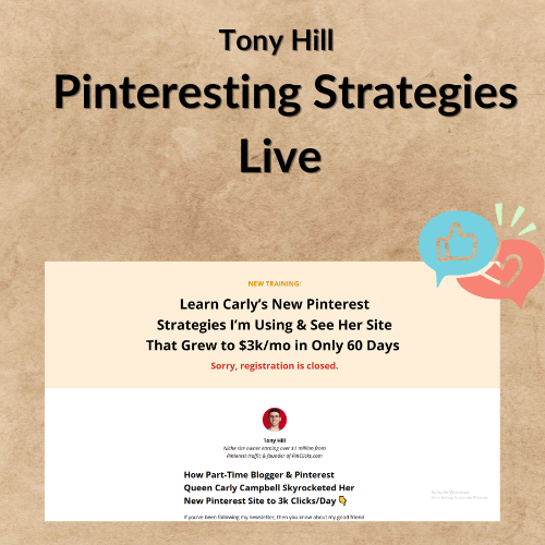 Nội dung đoạn văn bản của bạn (2) Tony Hill - Pinteresting Strategies Live