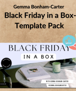 Gemma Bonham-Carter – Black Friday in a Box-Template Pack