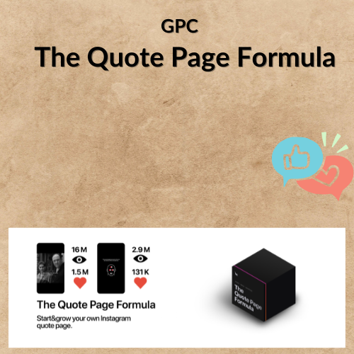 Nội dung đoạn văn bản của bạn GPC - The Quote Page Formula