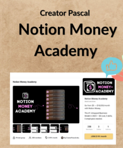 Creator Pascal – Notion Money Academy
