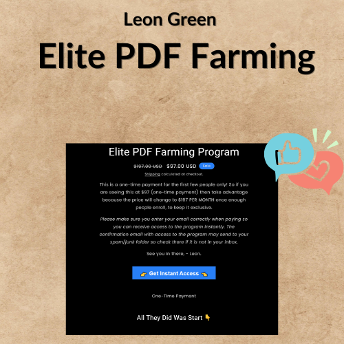 Leon Green - Elite PDF Farming Leon Green - Elite PDF Farming