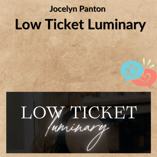 Jocelyn Panton – Low Ticket Luminary Jocelyn Panton – Low Ticket Luminary