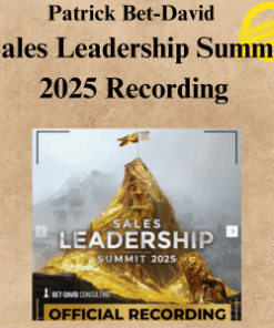 Patrick Bet-David – Sales Leadership Summit 2025 Recording