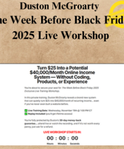 Duston McGroarty – The Week Before Black Friday 2025 Live Workshop