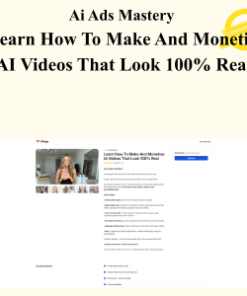 Ai Ads Mastery - Learn How To Make And Monetise AI Videos That Look 100% Real
