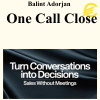 Balint Adorjan - One Call Close