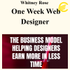 Whitney Rose - One Week Web Designer
