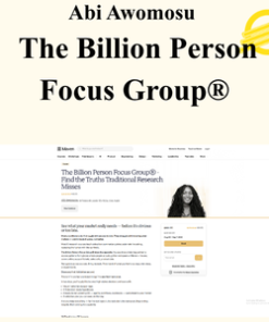 Abi Awomosu - The Billion Person Focus Group®