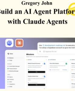 Gregory John - Build an AI Agent Platform with Claude Agents