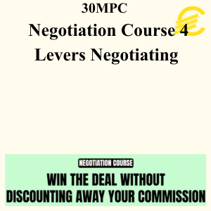 30MPC - Negotiation Course 4 Levers Negotiating